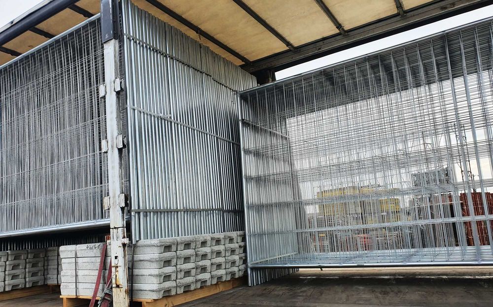 Panouri gard mobil santier, gard delimitare, garduri provizorii