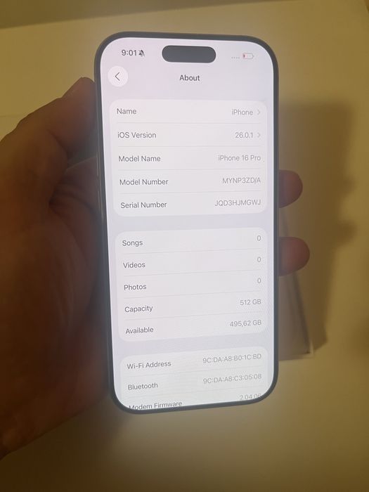 Iphone 16pro 512GB