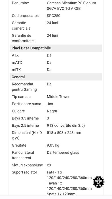 Carcasa SilentiumPC Signum SG7V EVO TG ARGB
