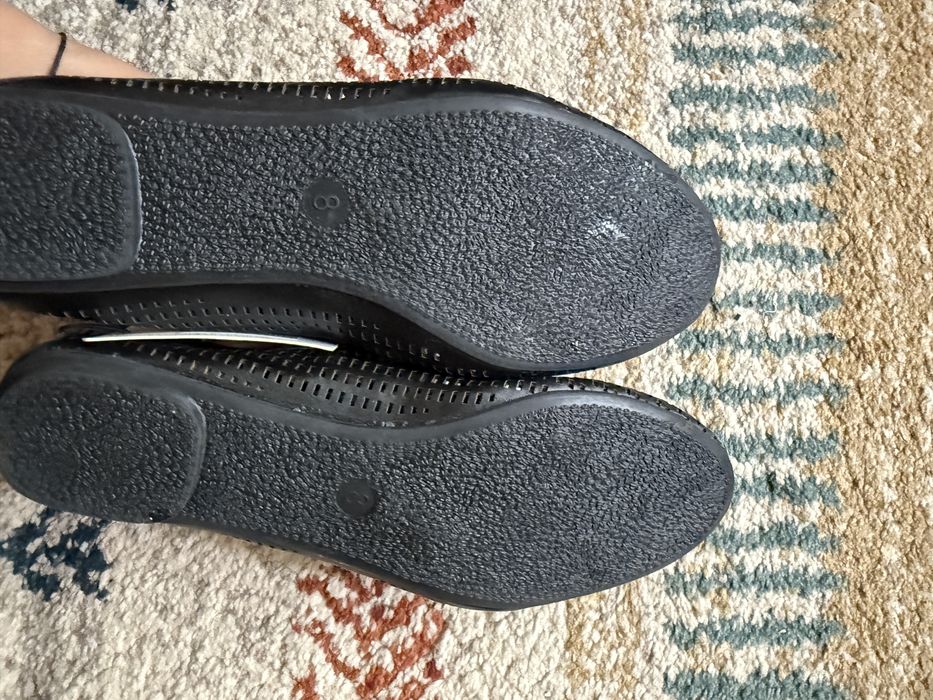 Balerini negri Goldtoe noi cu eticheta masura 38