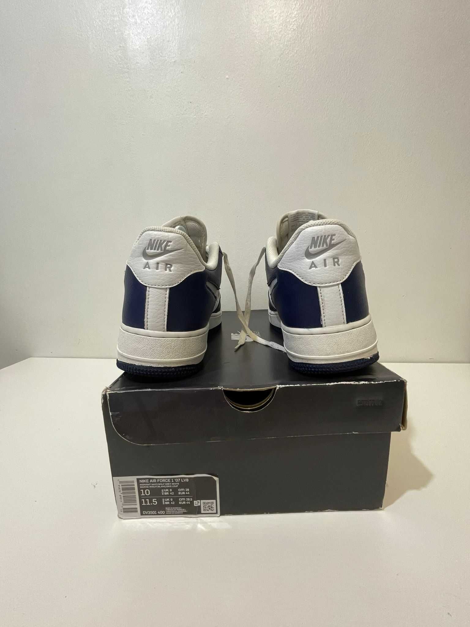 Nike Air Force 1 '"07 LV8 Midnight Navy/WOLF GREY-WHITE/44 Originali