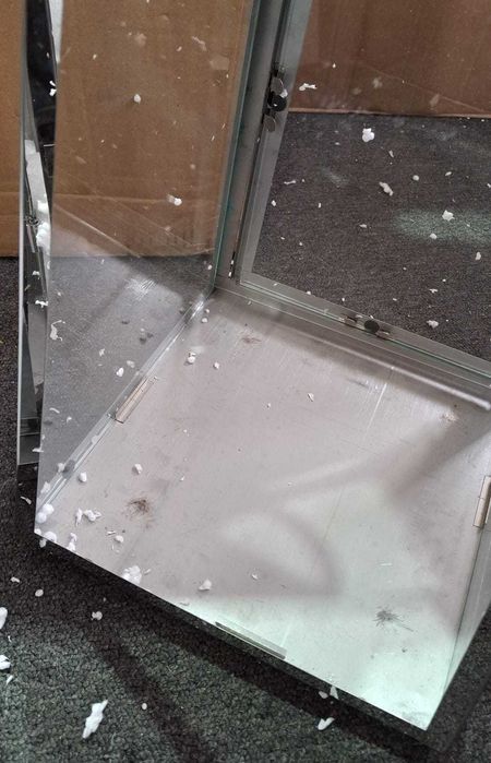 Set 3 felinare TRIROCKS, 54 - 40 - 27.5 cm, otel inoxidabil, argintiu