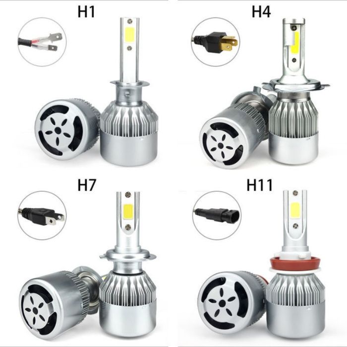 LED Лед диодни крушки Н1, Н4, Н7, H11 36W над150% по ярка светлина