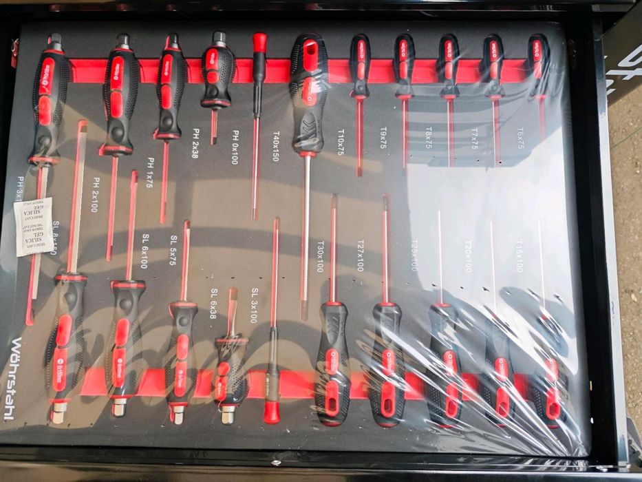 Количка с инструменти Wohrstahl XXL 419 части