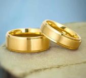 GR102, verighete placate cu aur 14k, model unisex, marimi diverse