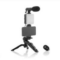 Kit Pentru Videoclipuri Cu Trepied Vlogging, Filmare, Lumina, Microfon