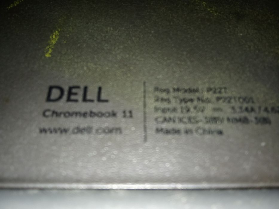 Dell Chromebook 11 model P22T 11.6" screen, Webcam