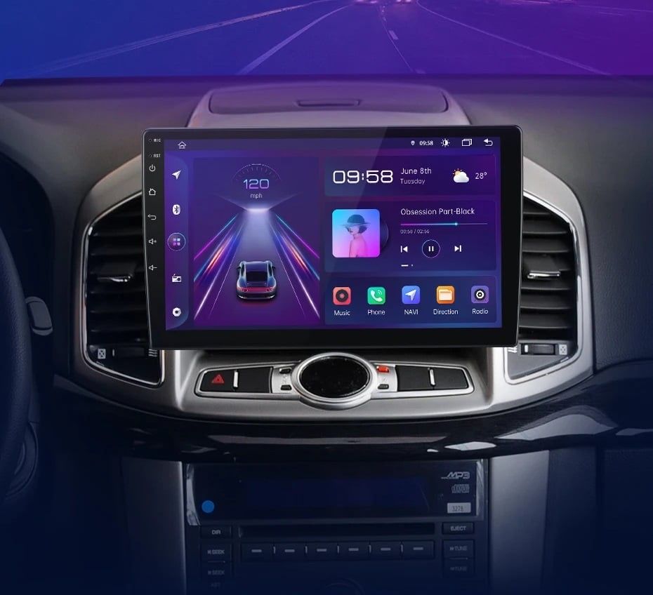 Navigatie Android Chevrolet Captiva .Carplay Youtube Waze + Camera