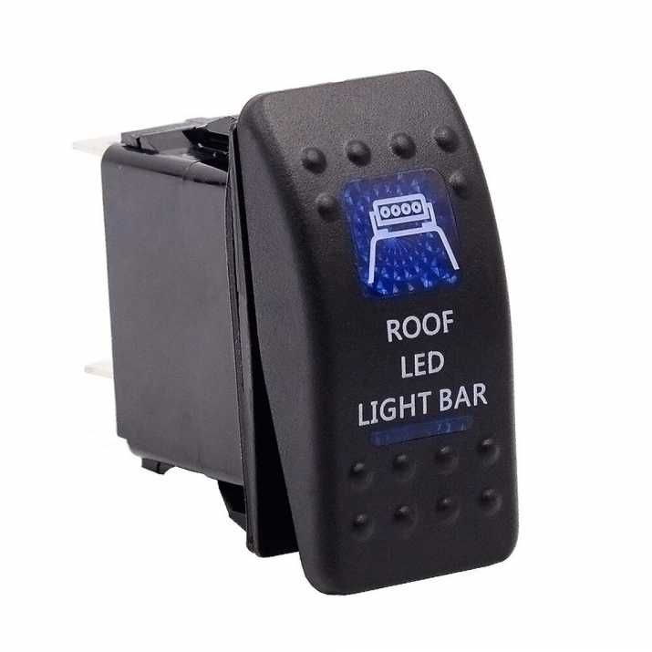 Копче Бутон За Вграждане LED Лед Бар Халоген 12-24V ROOF LED LIGHT BAR