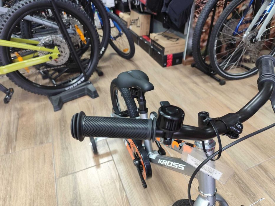 Bicicleta Kross Racer 4.0 2025 silver / white / orange / glossy  16"