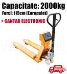 Transpalet Liza Hidraulic Profesional Manual Furci Europalet 2T Cantar