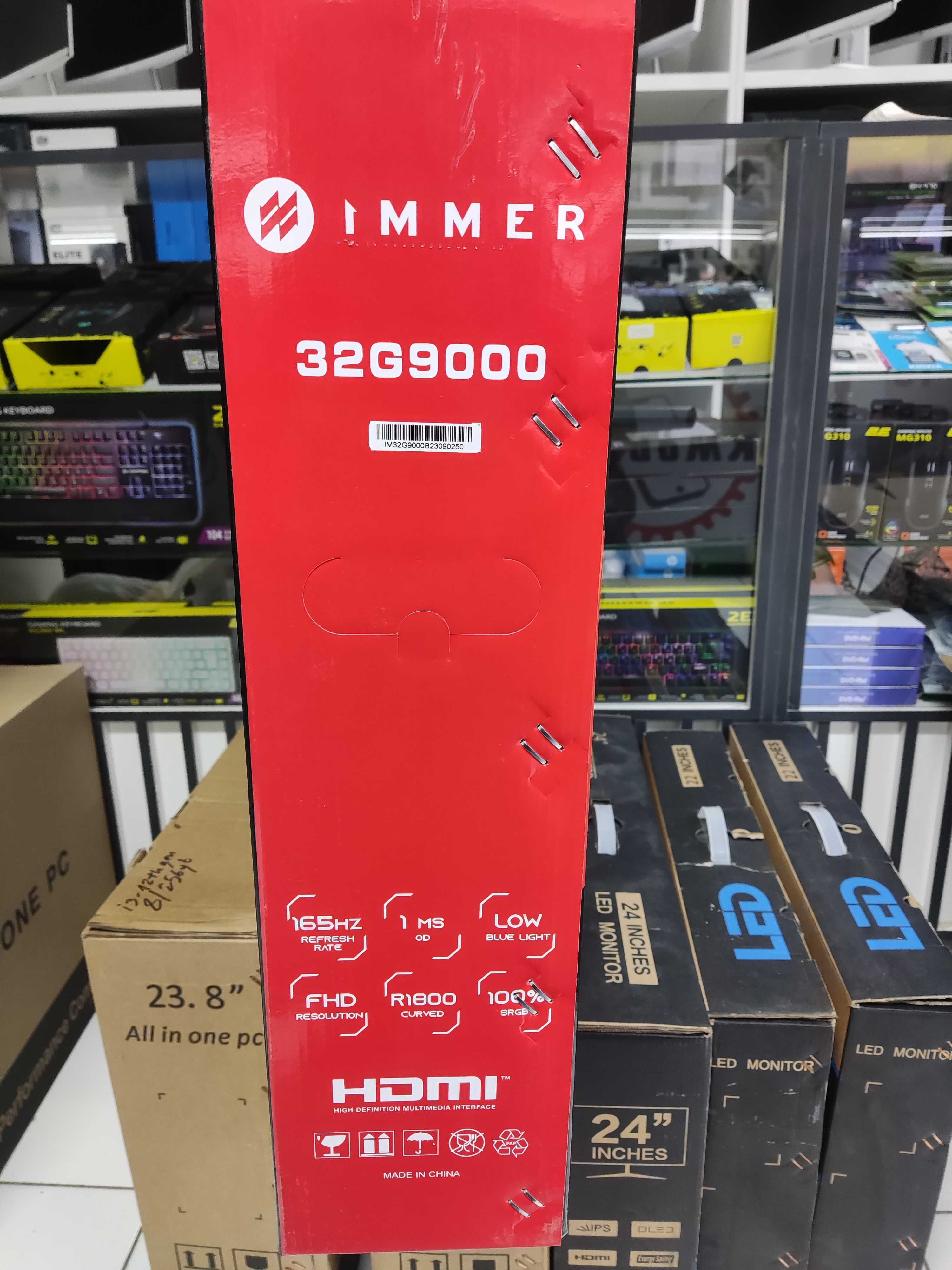 Монитор 32" Immer Curved LED (HDMI+DP), 165Hz 1920x1080 FullHD НОВЫЙ