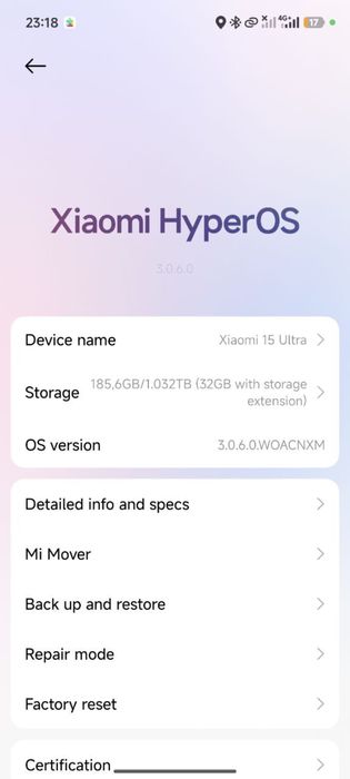 Xiaomi 15 ultra 32/1 tb