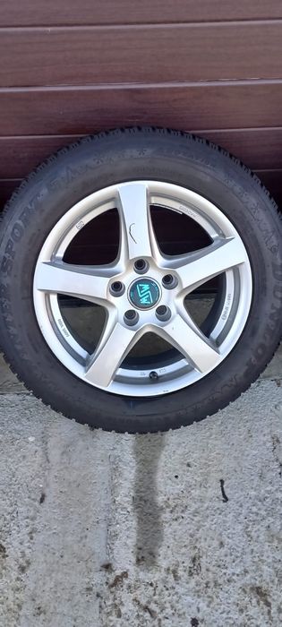 Jante aliaj 5x112 R16 6,5J ET40 VW Audi Skoda anvelope iarna 205/60/16