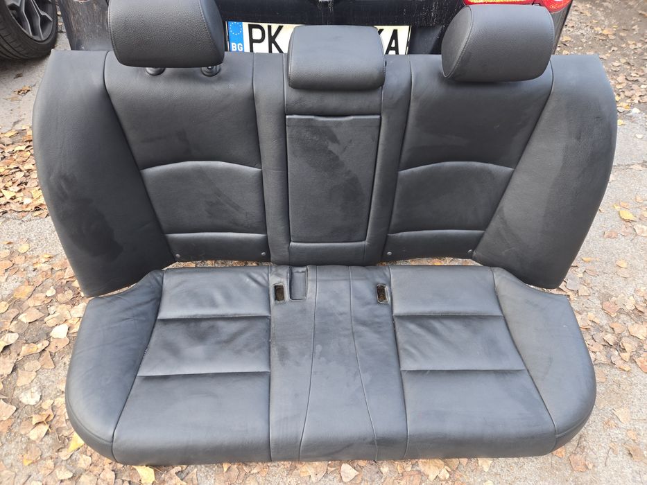 Черен кожен салон с подгреви за bmw f10