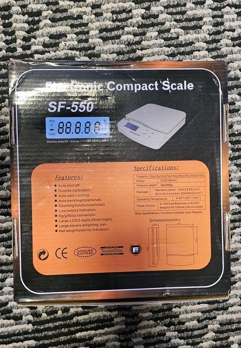 Весы настольные SF-550, до 25 кг