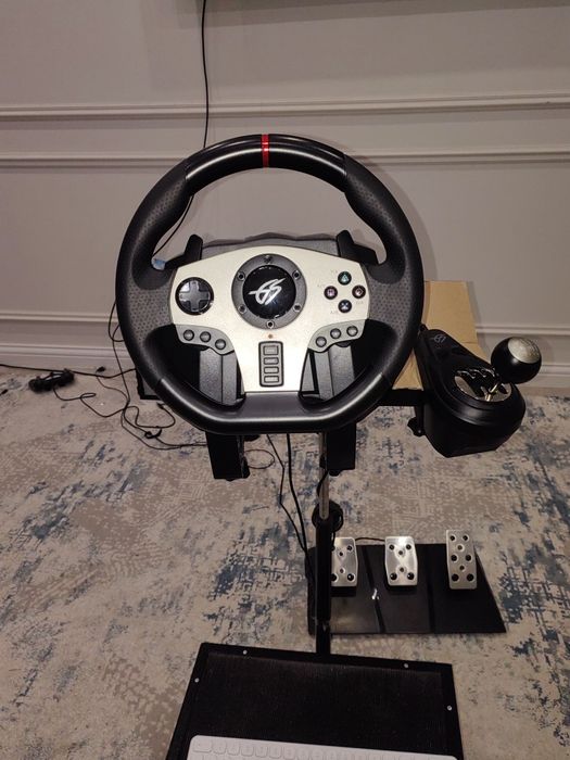 игровой руль с педалями Wheelman Pro GT