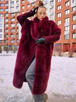Шуба экомех Оверсайз Новая