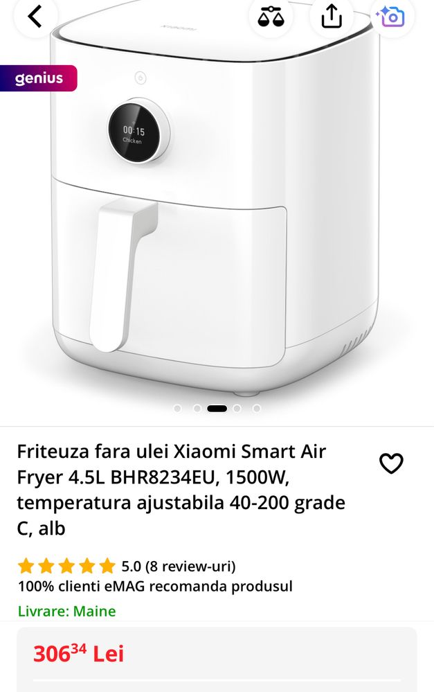 Friteuza fara ulei xiaomi