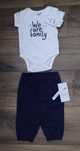 Haine bebe noi/ pantaloni + body marimea 68 (4-6 luni)