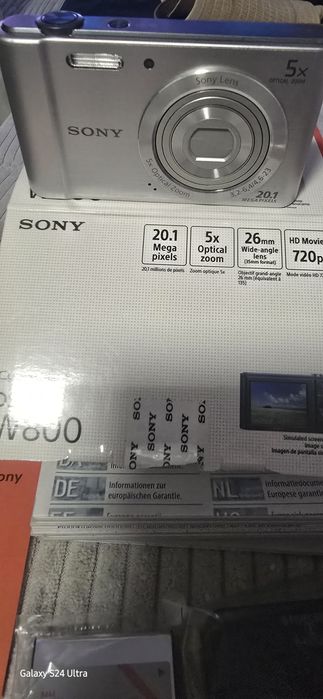 Цифров фотоапарат SONY Cyber-shot DSC W800 чисто нов ползван 20 дни
