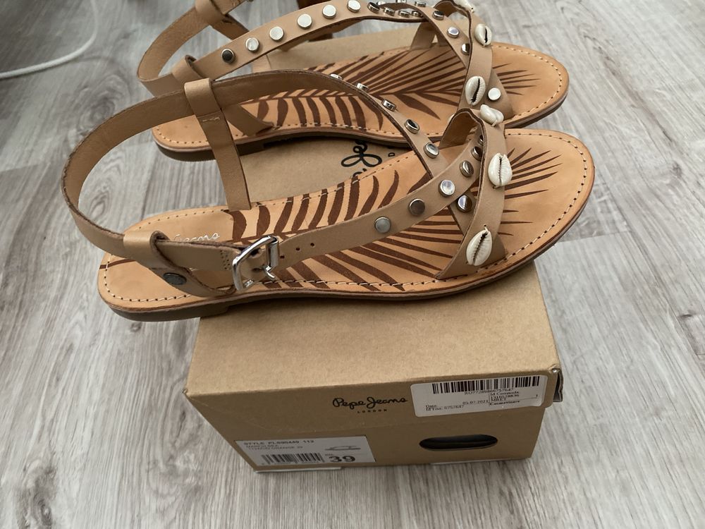 Sandale Pepe Jeans piele naturala