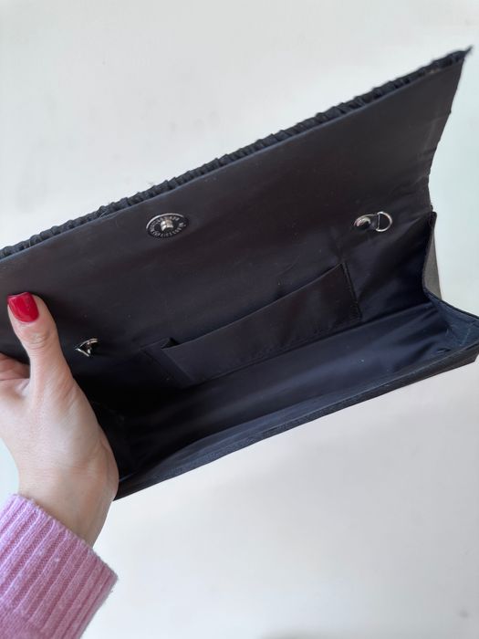 Дамска черна бална чанта