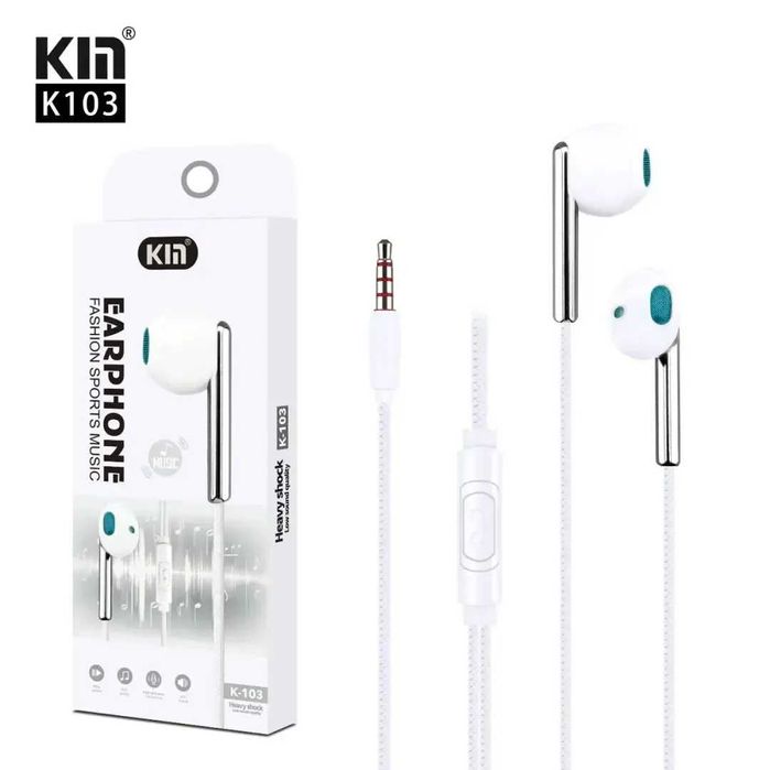 Проводные наушники KIN K103, 3.5 мм, динамик 10 мм, 32 Ом