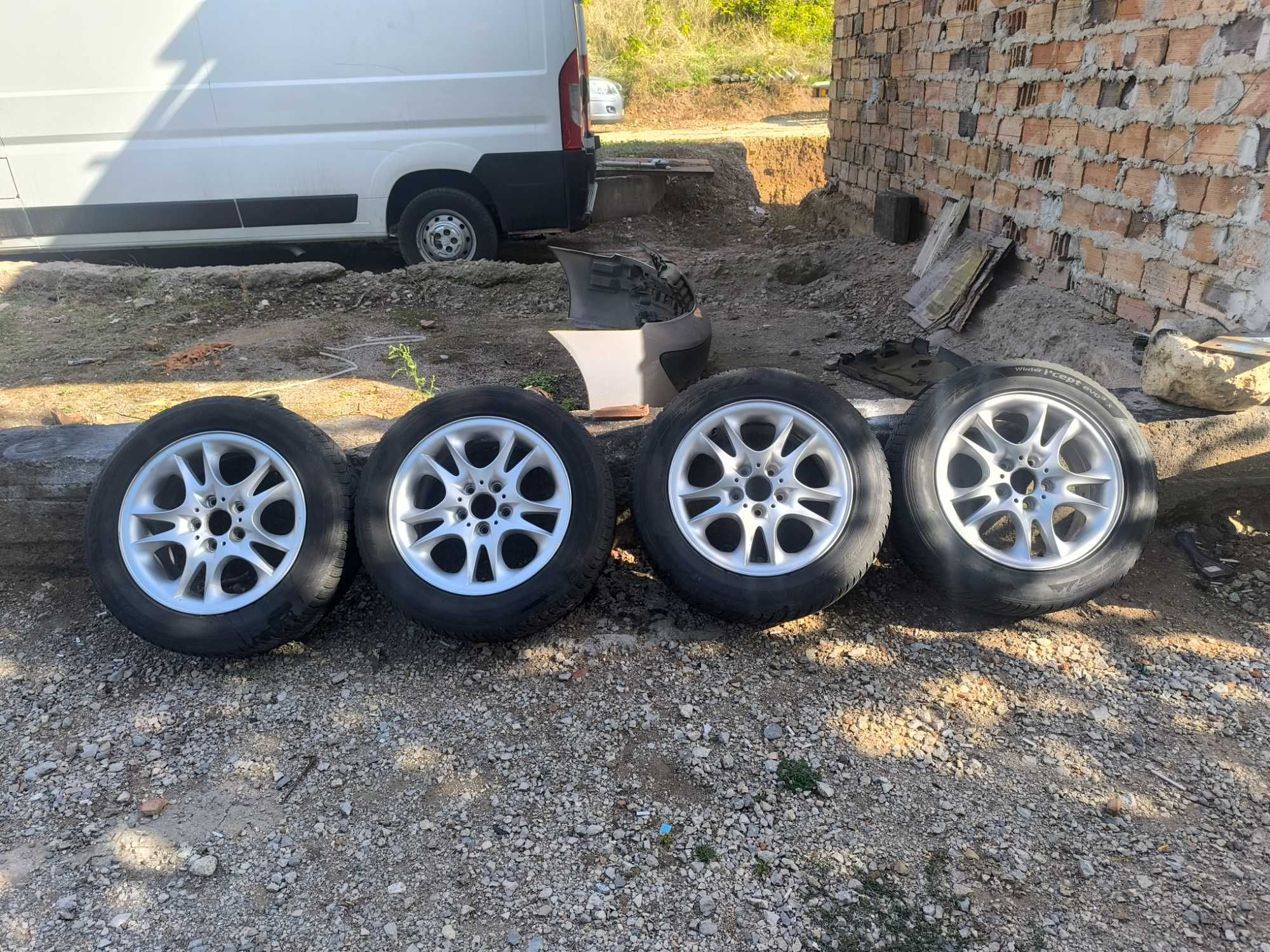 Алуминиеви джанти за BMW X3 със зимни гуми Hankook 235/55/17