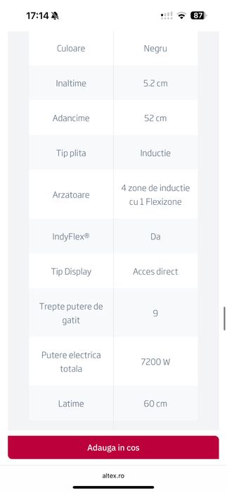 Plită Incorporabilă BEKO (Inductie )