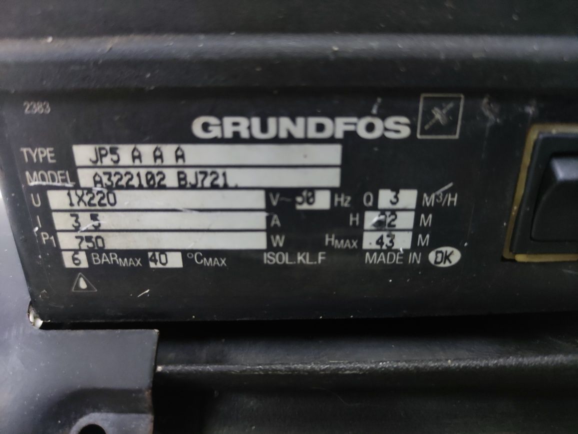 Помпа за вода grundfos gp5