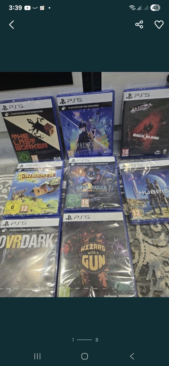 Диски для ps4 ps5 в самарканде