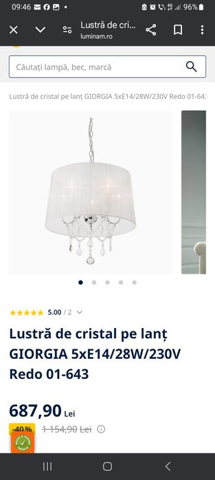Lustra de cristal, noua