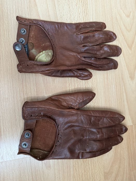 Manusi piele naturala Zara Man , perforate