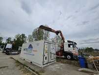 De inchiriat camion cu macara si platforma