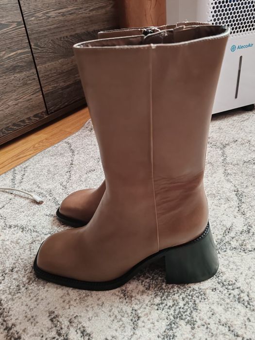 Cizme Piele Naturală Zara Dama Mărimea 38