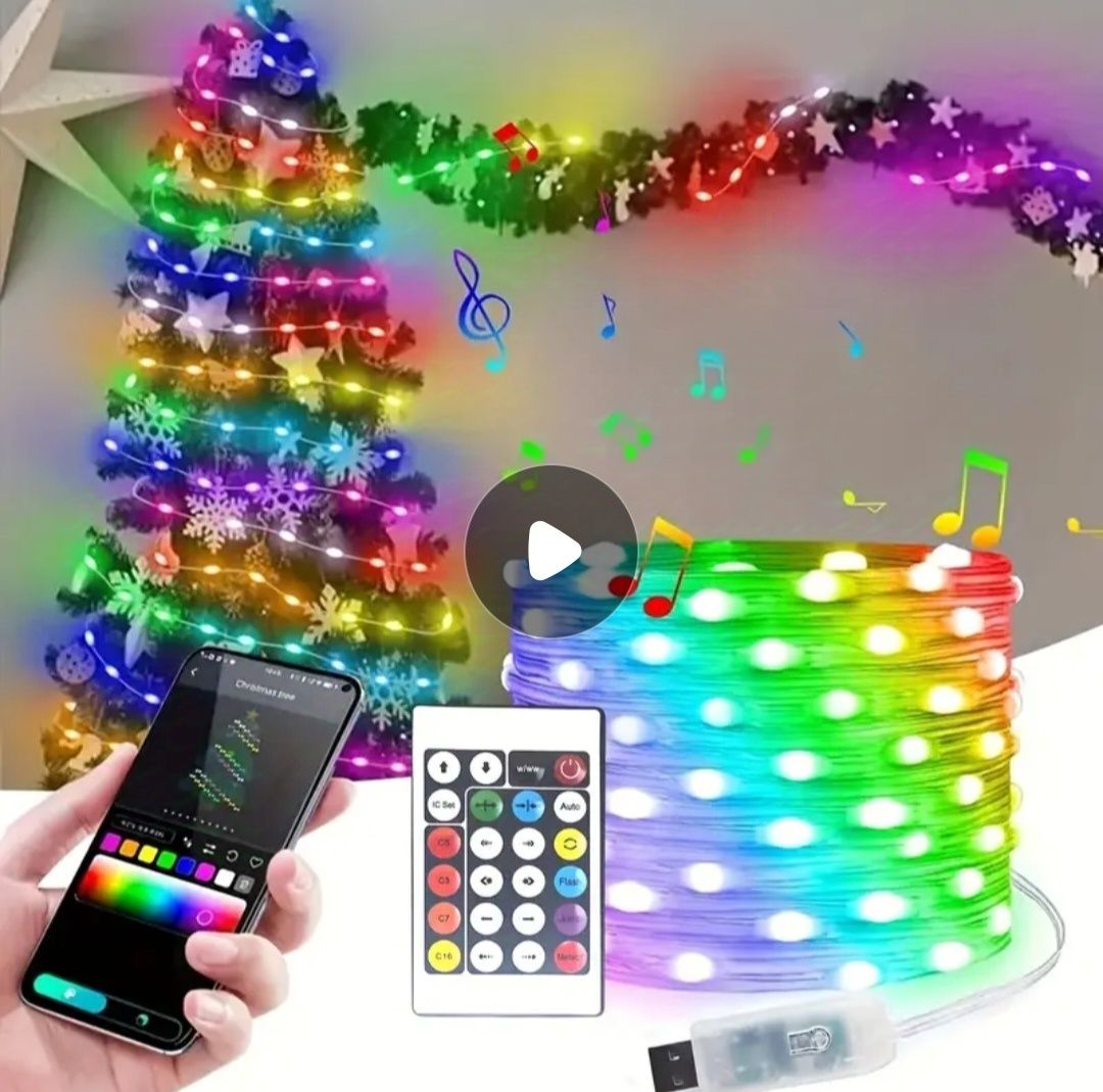 Магически Цветни RGB LED USB Светлинни лампи
