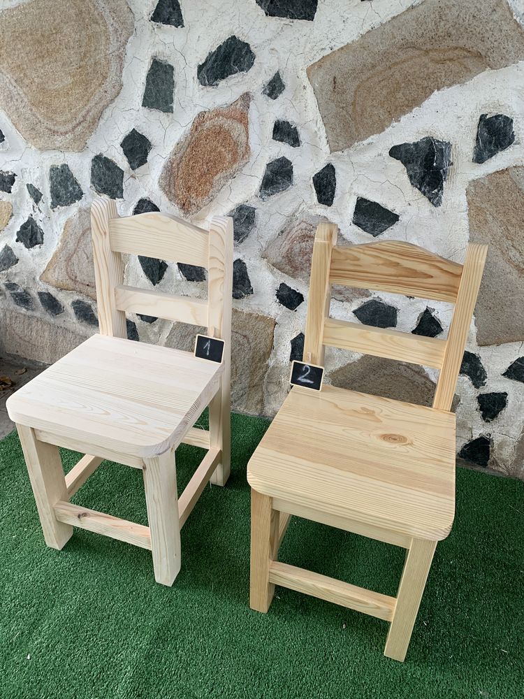Дървено столче за деца и възрастни
