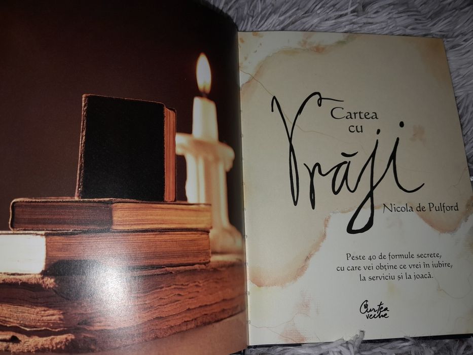 Rara Carte de vraji ritualuri grafica deosebita imagini color colectie