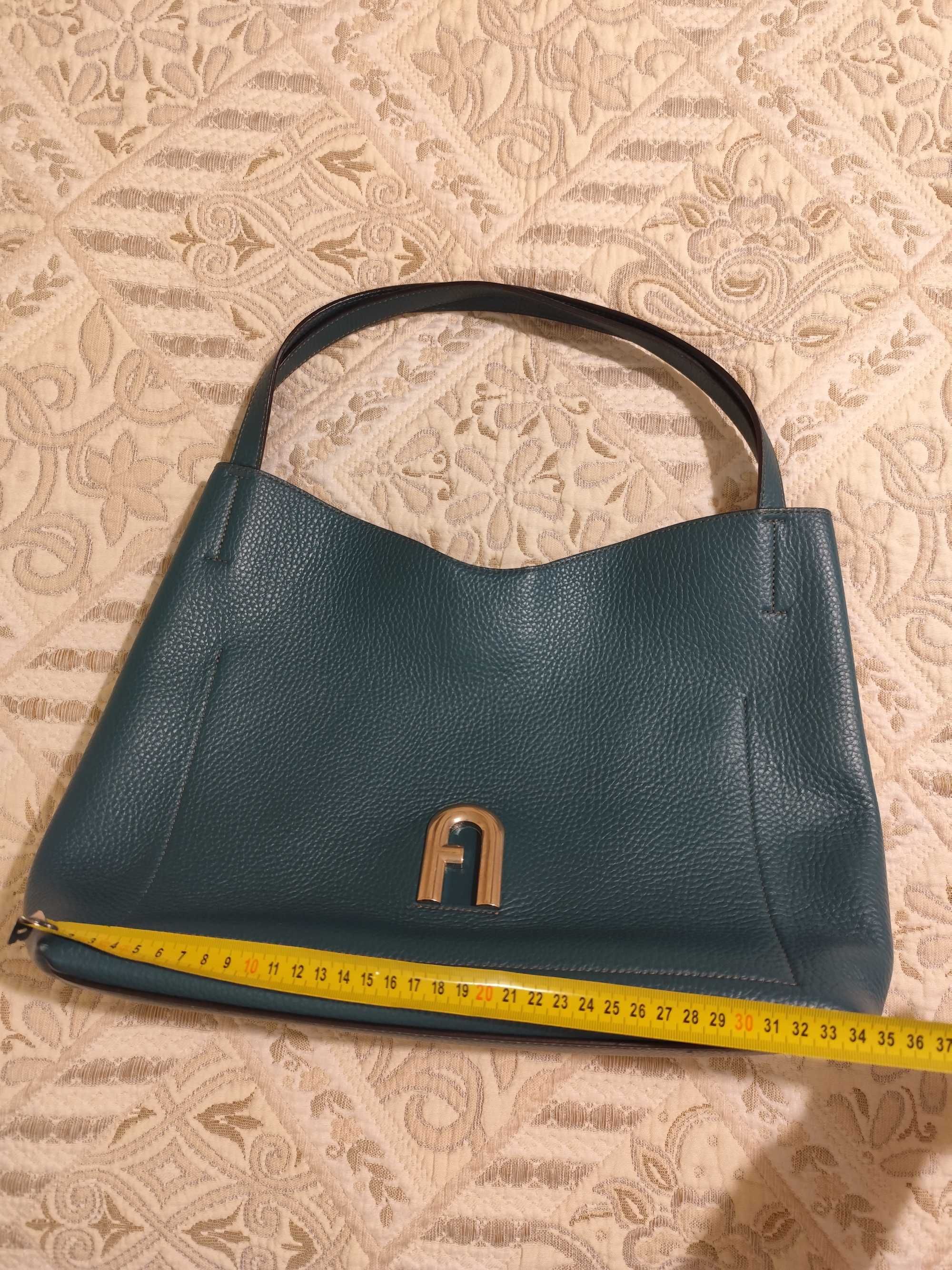 Чанта Furla в зелен цвят