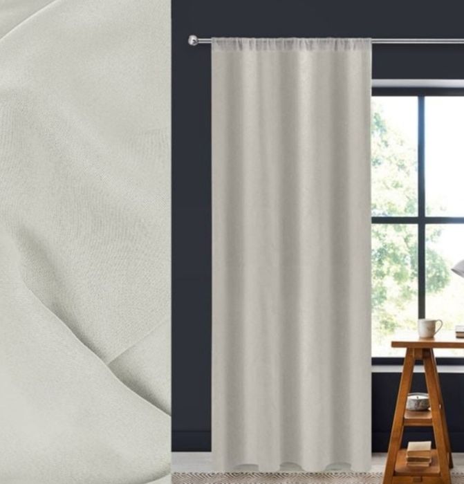 NOU Draperie crem deschis, black-out, 140*260 cm