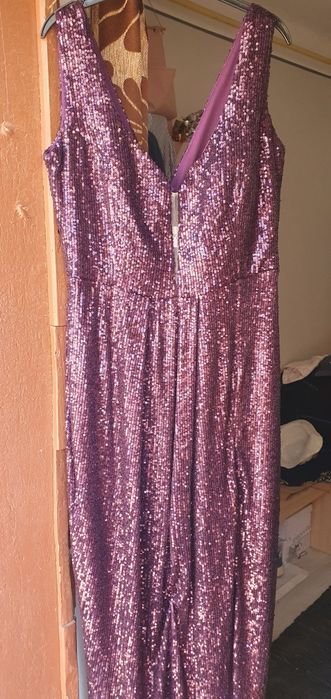 Vând rochie mov paiete M nunta/gala/seara
