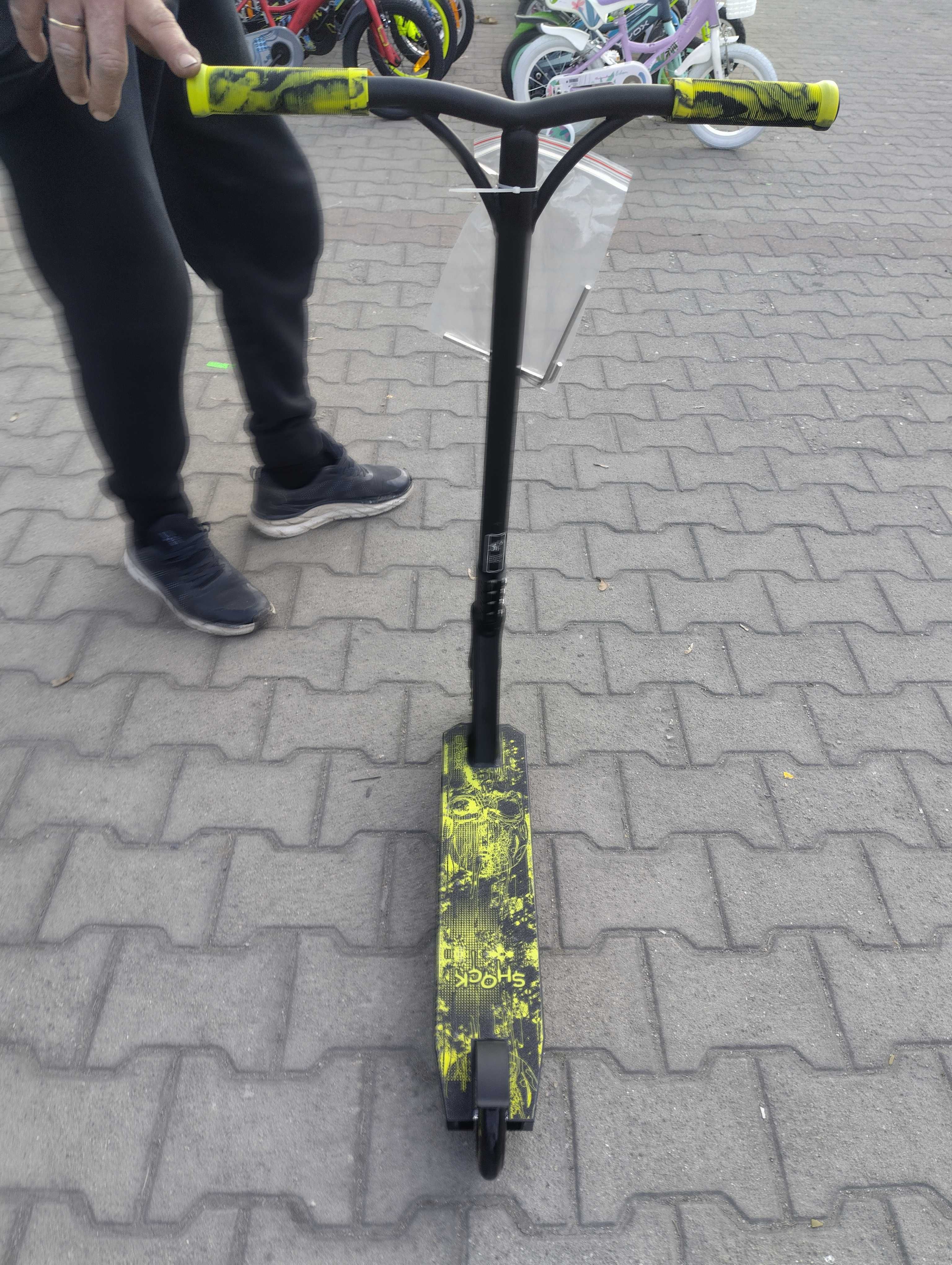 BYOX Детска тротинетка stunt SHOCK жълт