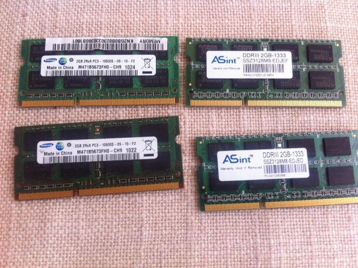 Memorie LAPTOP DDR2 , DDR3 - 1Gb , 2Gb , 4Gb