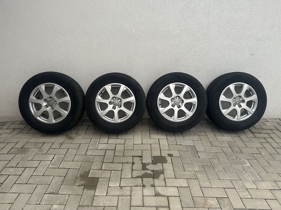 235 65 17 jante cu anvelope continental iarna audi q5