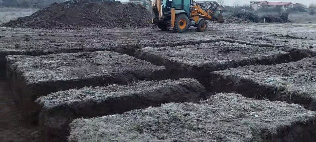 execut demolari , defrisari , fundatii cu buldoexcavatorul