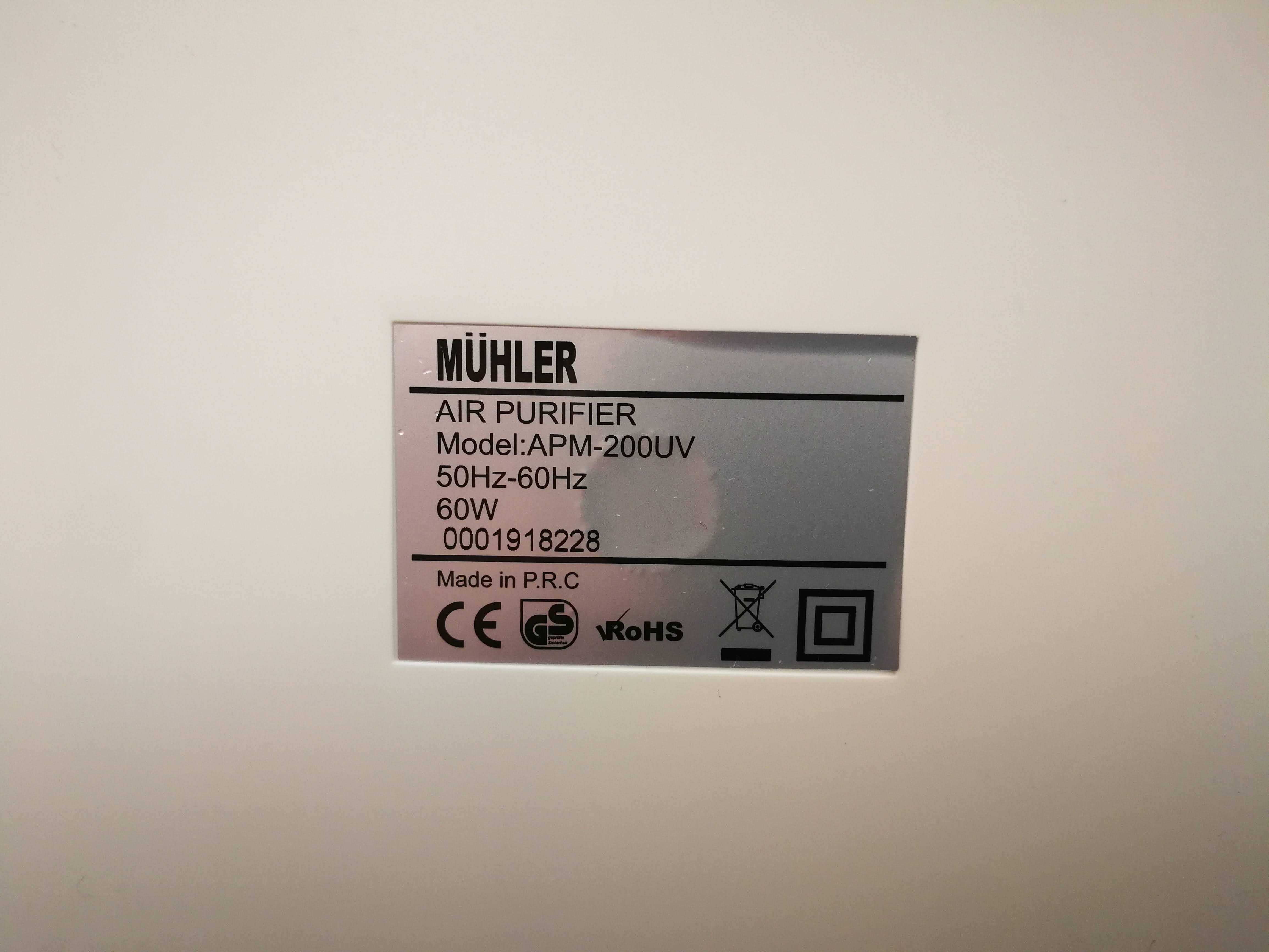 Пречиствател за въздух Мюлер, Muhler APM-200UV
