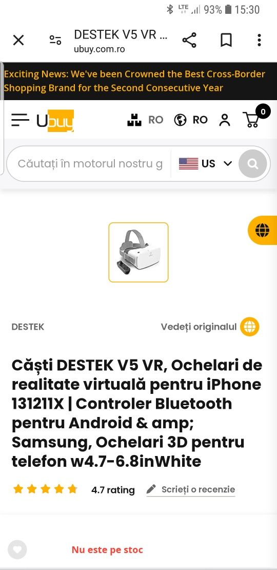 Ochelari  virtuali DESTEK V5 ( NOI)