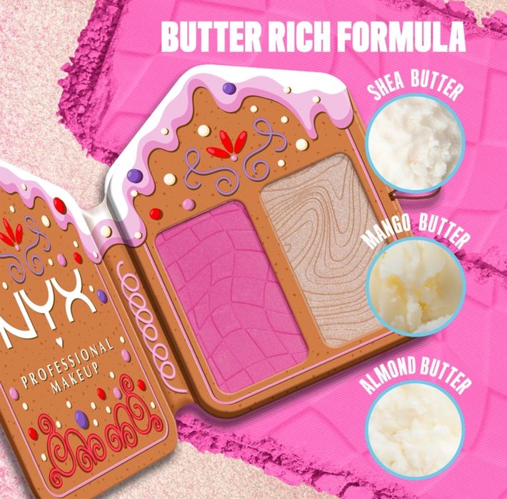 Палитра NYX-руж и хайлайтър НОВА!