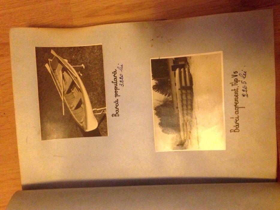 Catalog vechi barci ambarcatiuni lemn velier IFIL Reghin 1955